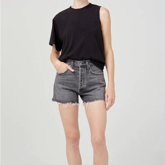Agolde Dee Denim Shorts - Picture 3 of 8